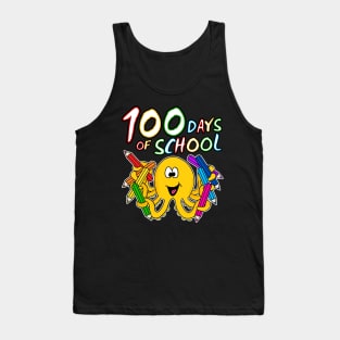 100 Days Of School Octopus Kindergarten 2022 Tank Top